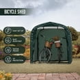 thumbnail image 4 of Outdoor Storage Shed 7 x 5Ft Heavy Duty Portable Storage Shelter with Roll-up Zipper Door for Bike, Mower, Garden Storage, 4 of 6