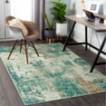 thumbnail image 7 of Moynesa 5'x7' Modern Abstract Area Rug,5x7FT Rugs for Living Room, Washable Accent Bedroom Rug Non-Slip Non Skid, Indoor Floor Contemporary Carpet for Kitchen Bathroom Laundry Green, 7 of 7