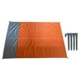 thumbnail image 2 of Manta ,Viajes Camping Senderismo Estera de playa,Estera al aire libre impermeable de secado rápido para adultos,Manta de playa al aire libre ligera naranja azul oscuro Zulema Manta de picnic, 2 of 8