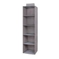 thumbnail image 1 of Xihbxyly Bolsa de Almacenamiento Colgante, Organizador de Lino Multicapa, Tela Transpirable, Diseño Compacto, Guarda Ropa y Zapatos de Forma Ordenada, Ideal para Guardarropa, Gris, Opciones de 3, 4 o, 1 of 1