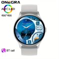 thumbnail image 1 of 1pc ONEGRA Nuevo NFC Reloj Inteligente Mujer AMOLED 466 * 466 Pantalla HD Frecuencia Cardíaca Bt Llamada IP68 Impermeable Mujer Reloj Inteligente Hombre Para Huawei Xiaomi Reloj Inteligente Regalo Par, 1 of 4