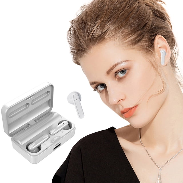 Xihbxyly Ofertas Del Prime Day de Hoy Auriculares Inalámbricos Bluetooth con Pantalla Digital y Control Táctil, Auriculares con Carga Ipx5 de 2000 Mah