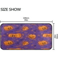 thumbnail image 3 of SKYSONIC Purple Halloween Pumpkin Kitchen Rugs 39×20 in,Non Slip Washable Cushioned Carpets Polyester AntiFatigue Comfort Porch Floor Mat Doormat Halloween Decoration, 3 of 7