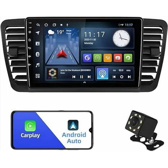 2 32G 9 inches Android 10 Double Din Car Stereo for Subaru Legacy Outback 2005-2009 IPS Touchscreen