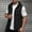 Black, variant on Men's Hooded Nylon Fishing Vest, Full Zip Sleeveless Summer Jacket with Multi Pockets, Casual Outdoor Utility Gilet White