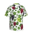 thumbnail image 2 of Hawaiian Shirt For Men, Grape Print Colorful Mens Button Down Short Sleeve Shirt, Summer Beach Shirts For Men, 2 of 2