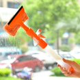 thumbnail image 1 of POINTERTECK Double-Sided Window Glass Cleaner Cleaning Brush Portable Scraper Scrubber with Non-Slip Handle New, 1 of 9