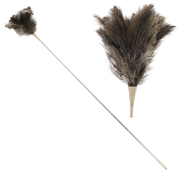 Feather Duster Handheld Feather Duster with Extension Pole 29 to 83 Inches Practical Long Feather Duster Decorative Retractable Feather Duster for Home and Car Cleaning