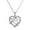 Silver, variant on Jewelry VerPetridure Heart Shaped Crystal Pendant Necklace Jewelry Mother's Day Gift For Mom
