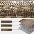 thumbnail image 3 of CAROMIO 6' x 9' Area Rug for Dining Room Modern Imitation Braided Pattern Geometric Bedroom Indoor Carpet, Brown, 3 of 7