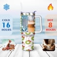 thumbnail image 4 of Merry Christmas 40 OZ Tumbler with Handle Double Wall Christmas Snowflake Ball Cup Modern Cafe Tumblers for Holiday Accessories Birthday Christmas for Mom Wife Teacher Neighbor, 4 of 6