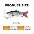 thumbnail image 2 of 3PCS Fishing Lures, Jointed Swim Baits For Bass, Muskie, Trout, Pike - 3.9in/0.63oz, 2 of 6