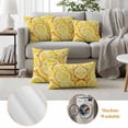 thumbnail image 6 of 2 Pack Outdoor Waterproof Throw Pillow Covers,Yellow Lemon Slice Watercolor Decorative Square Patio Pillowcases for Chair Couch Sofa 16x16in, 6 of 9