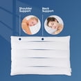 thumbnail image 3 of Almohada MINUPWELL Ultra Flat de 6,5 cm de alto, soporte 46 x 66 cm, 3 of 7