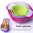 thumbnail image 3 of Bowl 10PCS Mixing Bowl Set Measuring Spoon Set Coloful Sieve Colander Strainer Bowl Salad Bowl With Handle for Kitchen Baking Vegetables Fruits Cleaning, 3 of 7