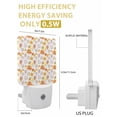 thumbnail image 6 of Fall Night Lights Auto Sensor Maple Leaf Plug-in LED Nightlights Dusk to Dawn for Living Room, Bedroom, Bathroom, Hallway, Stairways Thanksgiving Wall Decor, Autumn Yellow Orange Leaves Night Light, 6 of 9