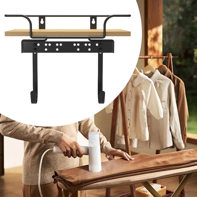 Pastilla de planchar Monta de pared Montaje plegable Multipropósito resistente al calor Ratina de almacenamiento de colgador de hierro eléctrico para