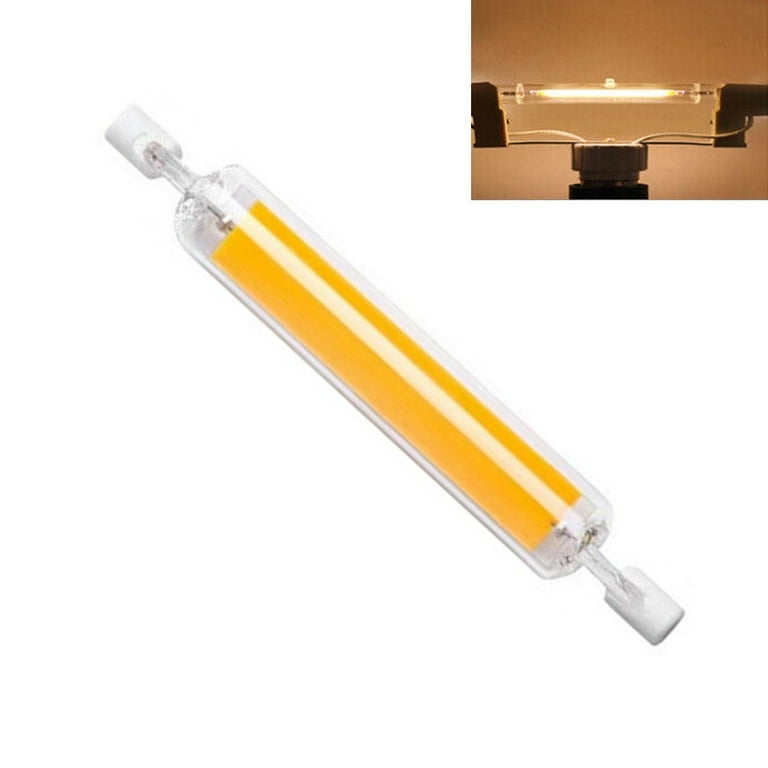 Led R7S Halogen Bulb 10W 78Mm 20W 118Mm Glass Cob Tube Lamp Dimmable  Replace Dhl 