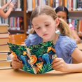 thumbnail image 6 of Jungle Animals Ring Binder Notebook Journey Note Diary College Ruled Spiral Notebook Study Loose Leaf Paper A5 60 Pages, 6 of 8