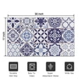 thumbnail image 5 of Blue Ethnic Geometric Patchwork Pattern Door Rugs,Washable Non Slip Door Mats Indoor,Decorative Door Mats,Entry Mat Indoor for Entrance,Bedroom,Kitchen,Bathroom,17"x30", 5 of 6