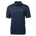 thumbnail image 2 of Men's Cutter & Buck Navy Syracuse Orange Big & Tall Virtue Eco Pique Tile Print Recycled DryTec Polo, 2 of 3