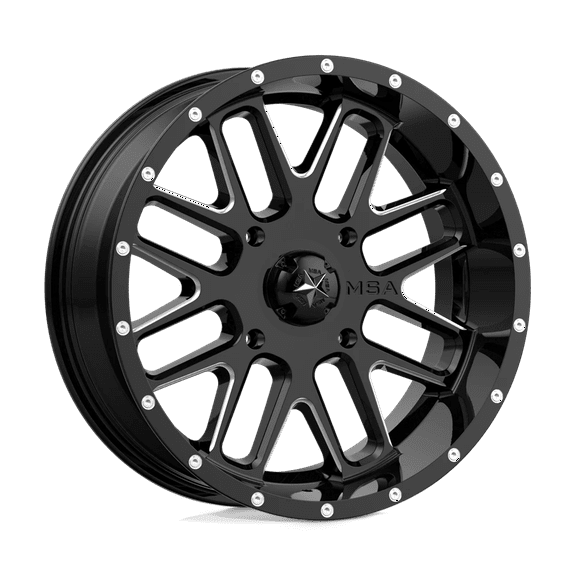 KMC-XD Wheels M35-022737M XDWM35-022737M BANDIT 22x7 4x137.00 GLOSS BLACK MILLED (0 mm)