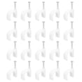 thumbnail image 1 of Unique Bargains 100 Packs 0.47 Inch Cable Clips, Ethernet Cable Clamps with Steel Nails, White, 1 of 6
