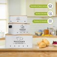 thumbnail image 2 of Set de almacenamiento de verduras de cocina Dekosilave Metal White x3, 2 of 7