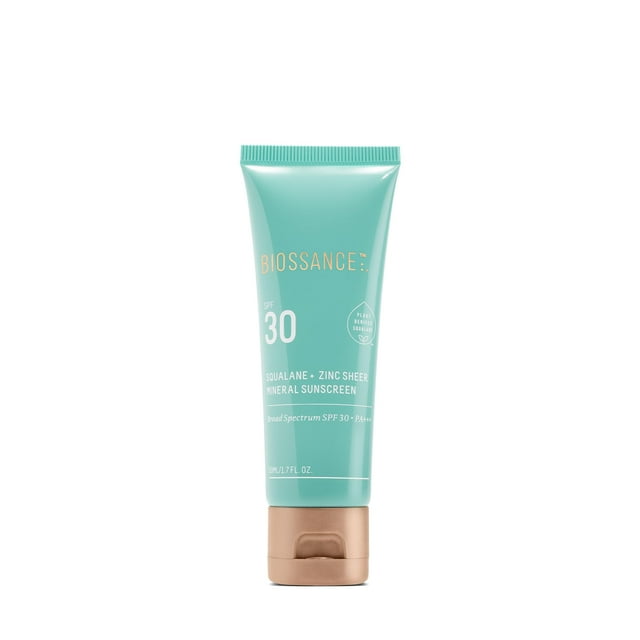 Protector solar Biossance Squalane + Zinc Sheer SPF 30 50 ml