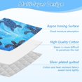 thumbnail image 4 of Ironing Mat Portable Ironing Blanket for Table Top Travel Ironing Pad for Washer Dryer 27.6" x 47.2" Small Sea Turtles, 4 of 6