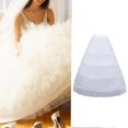 thumbnail image 5 of Sharprepublic Bridal Crinoline Accessory Wedding Dress Petticoat for Banquet Party Cosplay 4 Hoop, 5 of 8