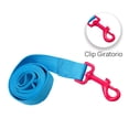 thumbnail image 2 of Correa Para Perro Retro Importadora La Merced Azul Gancho Neón Rosa Mediano Ergonómico Altamente Resistente, 2 of 3
