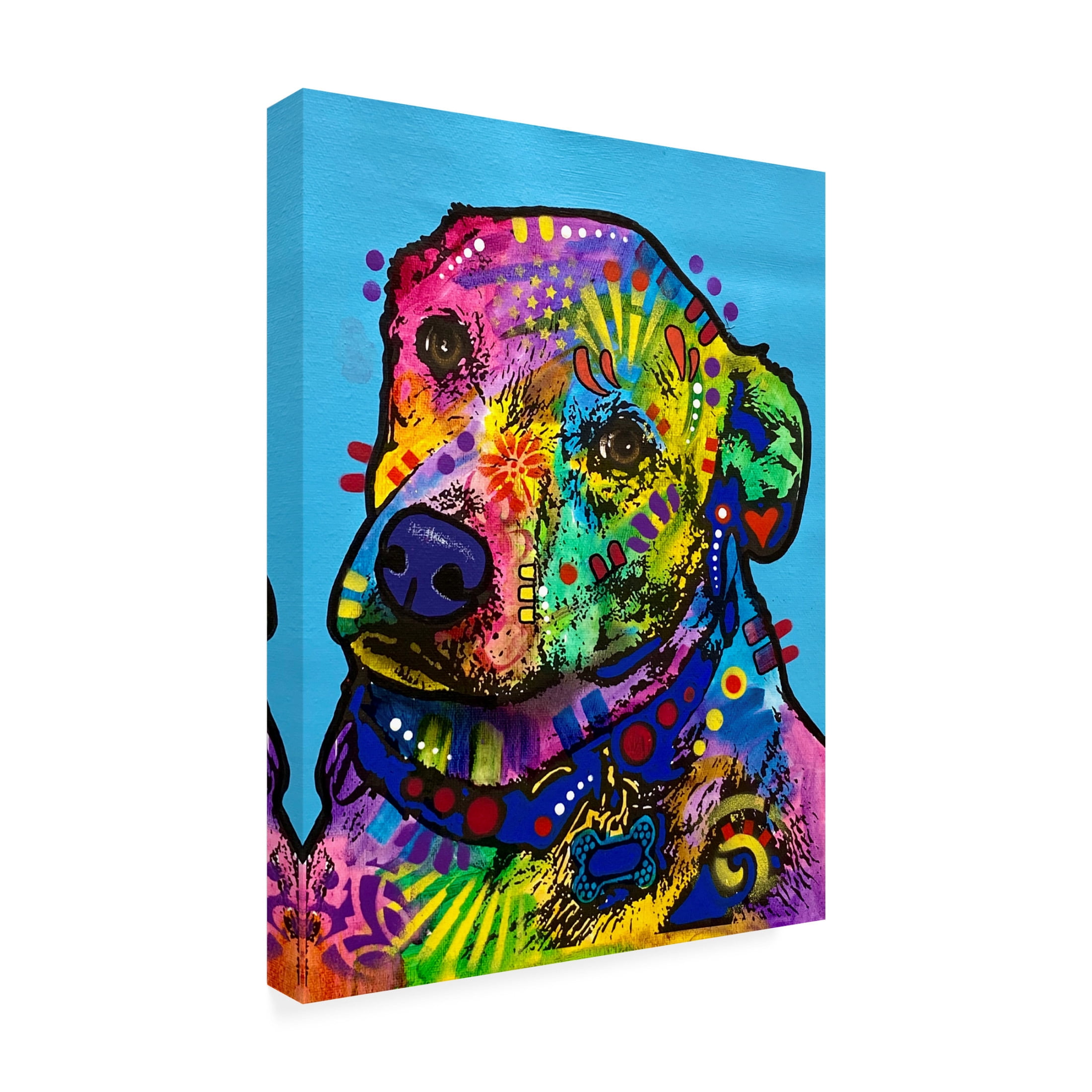 Canvas Wall Art - Dean Russo 'Heckin Excited' Wall Art for Living Room, Bedroom, or Office Décor by Trademark Fine Art - 24 x 32 Inches