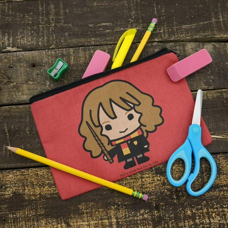 Harry Potter Chibi Character Pencil Case - Licensed Zipper Pouch For School & Supplies