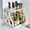 WH, variant on TopLLC Organization and Storage Multi-purpose Kitchen ShelfDouble Plastic Floor Kitchen Spice RackRemovable Hole Knife Storage Shelf Kitchen ShelfDouble Floor