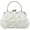 White, variant on Kukuzhu Women Satin Clutch Purses Hobo Bag Evening Shoulder Crossbody Bag Totes Handbag Roses Wedding Party Satchels