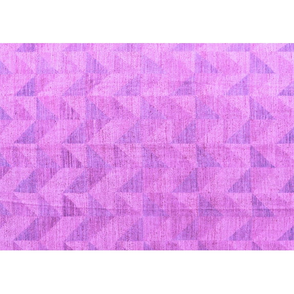 Ahgly Company Indoor Rectangle Oriental Purple Modern Area Rugs, 2' x 5'