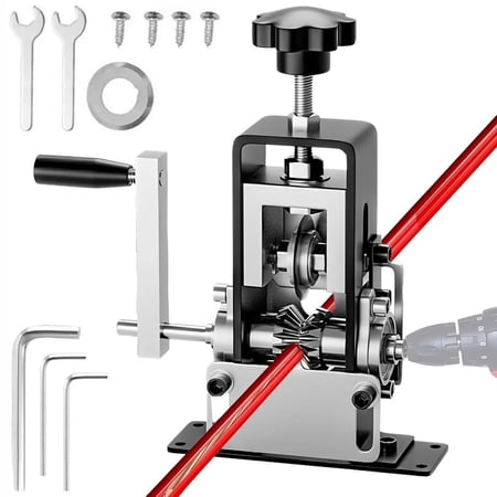 Manual Wire Stripping Machine, Portable Adjustable Copper Cable Stripper 1mm–21mm, Hand Crank, Ergonomic Handle, Safety Lock, Metal Construction, for Electricians & DIY Projects