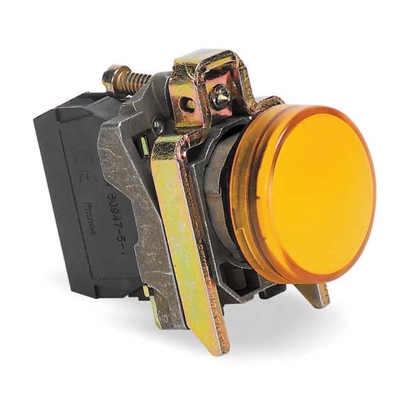 Schneider Electric Pilot Light, Orange, 22mm, LED XB4BVB5