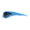 thumbnail image 3 of Super Unique Trendy 90s Sport Style Wrap Around Plastic Sunglasses Blue Black, 3 of 4