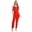 Red, variant on Womens Jazz Latin Dance Tiered Tassel Jumpsuit Spaghetti Straps Fringed Rompers Dancewear White L
