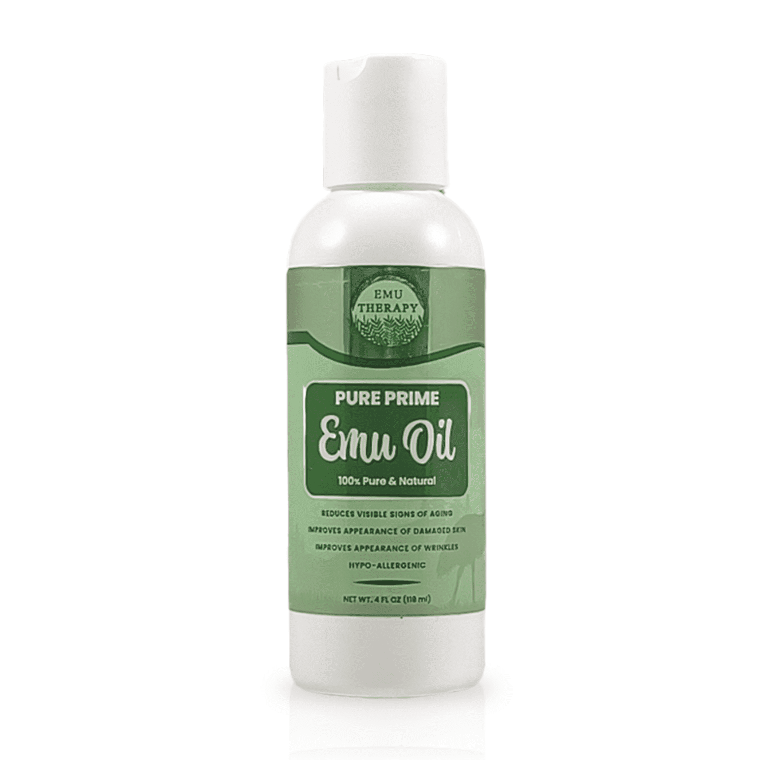 Emu Therapy Pure Prime Emu Oil for Muscles & Joints - Fast Action for Men & Women - Deep Tissue Massage - Natural Anti Aging (4 oz)