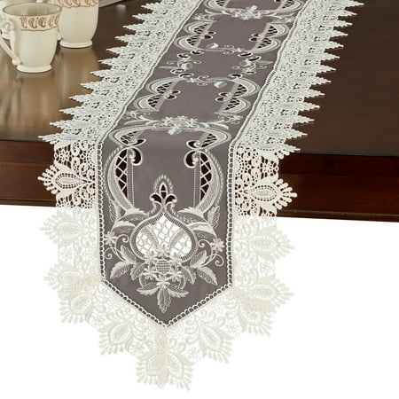 

Dainty Lace Border Embroidered Table Linens