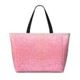 thumbnail image 2 of Fuzoiu Sparkly Glitter Print Waterproof Beach Tote Bag for Women Girls with Zipper,Sandproof Pool Swim Bag,Large Capacity Beach Travel Bag for Pool Swim Travel Everyday, 2 of 7