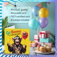 thumbnail image 3 of Tarjeta de cumpleaños Stuff4 Monkey Go Bananas para 15 cumpleaños, 3 of 7