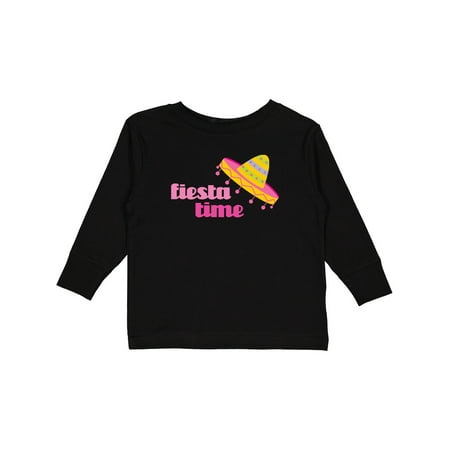 

Inktastic Fiesta Pink Sombrero Gift Toddler Toddler Girl Long Sleeve T-Shirt