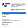 thumbnail image 2 of Pitman Arm To Steering Arm Steering Drag Link Adjusting Sleeve - Compatible with 1975 - 1986 Chevy K20 1976 1977 1978 1979 1980 1981 1982 1983 1984 1985, 2 of 2