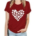 thumbnail image 1 of RKSTN Hauts pour Femmes 2024 Été Décontracté Ample Grande Taille Imprimé Graphique Lapin de Pâques Blouse Mode Col Rond Manches Courtes T-shirt, 1 of 4