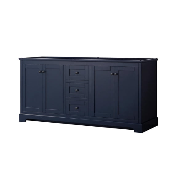 Wyndham Collection Wcv232372dcxsxxmxx Avery 72" Double Free Standing Vanity Cabinet Only -