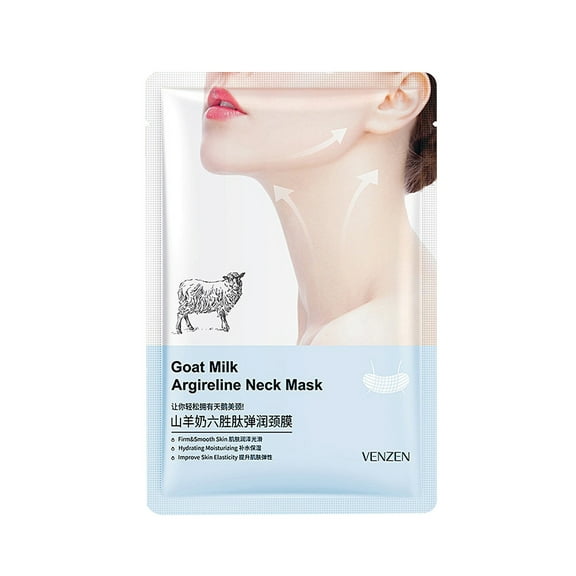 Gunyslmo Premium Goats Milk Firming Neck Mask,Reduce Neck Wrinkles, Moisturize And Moisturize Skin 1PCS